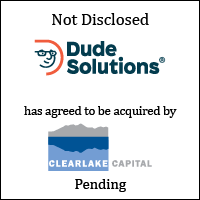 Dude Solutions Has Agreed to Be Acquired  by Clearlake Capital
