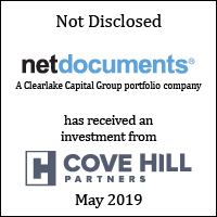 NetDocuments Has Received an Investment from Cove Hill Partners