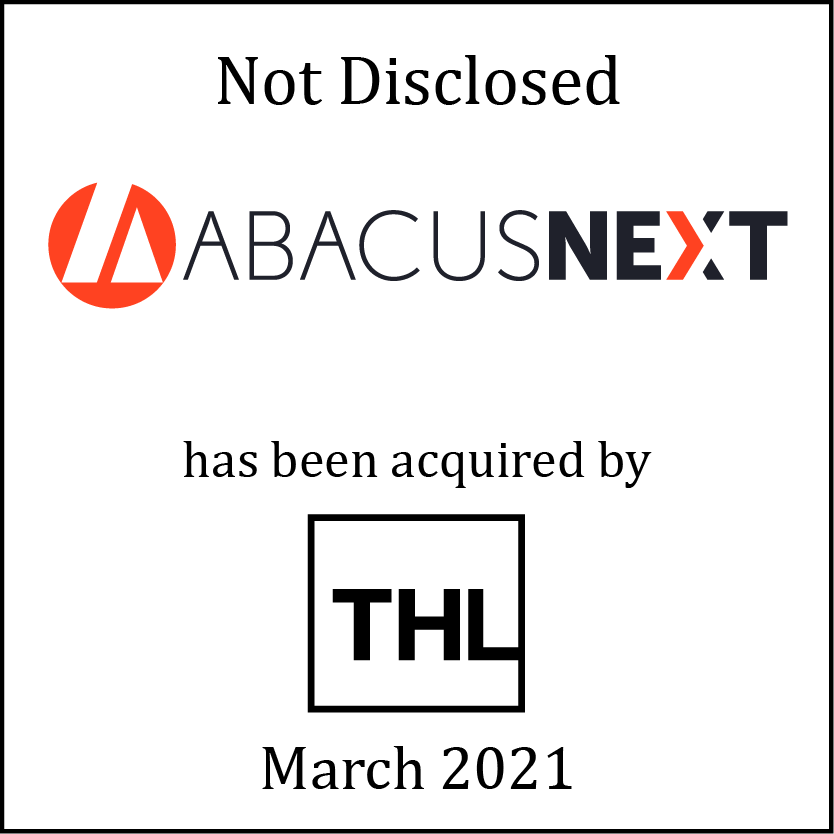 AbacusNext (logo) has been acquired by THL (logo)