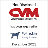 CVM Cardiovascular Medicine (logo) has been acquired by Webster Equity Partners (logo)