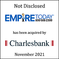 Empire Today (logo) has been acquired by Charlesbank (logo)