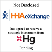HHAeXchange (logo) Has Agreed to Receive a Strategic Investment from Hg (logo)