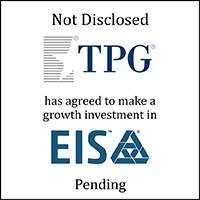 TPG (logo) has agreed to make a growth investment In EIS (logo)