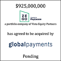 Zego (logo) Has Agreed to be Acquired by Global Payments (logo)