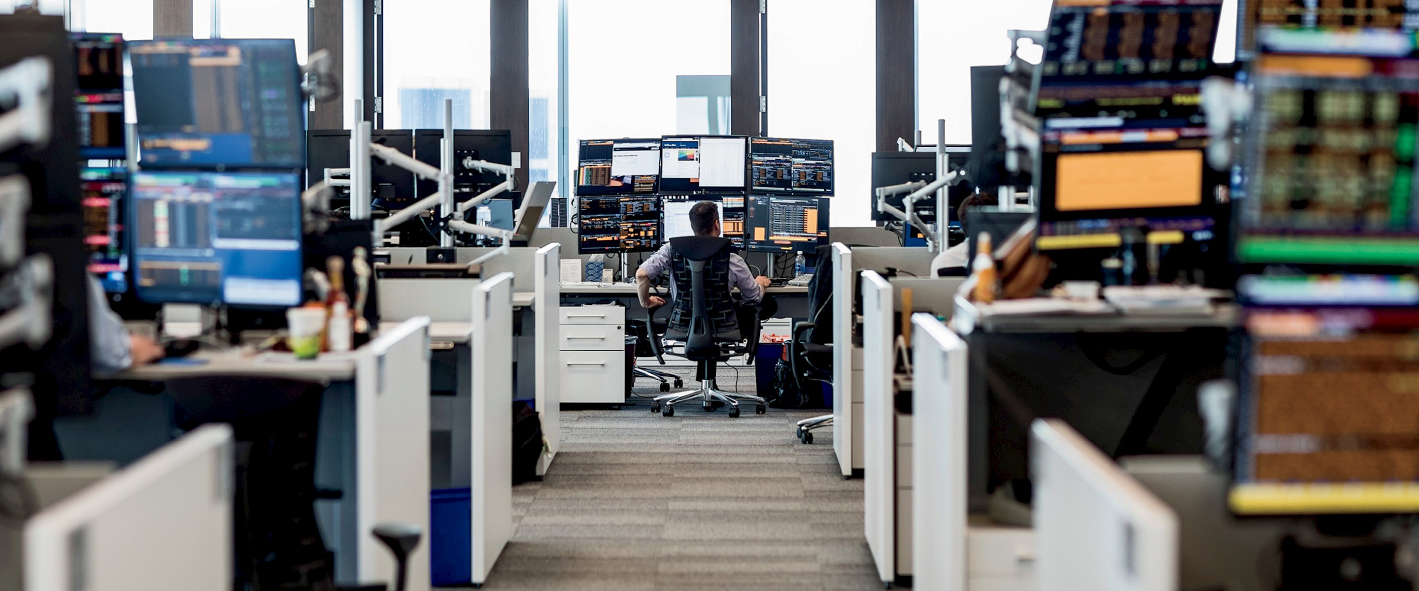 View of William Blair trading floor