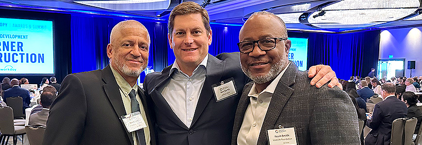 Donald Lacy, executive director of the LoveLife Foundation, Ben Curtis, with William Blair, and Kevin Smith, a board member of the LoveLife Foundation.