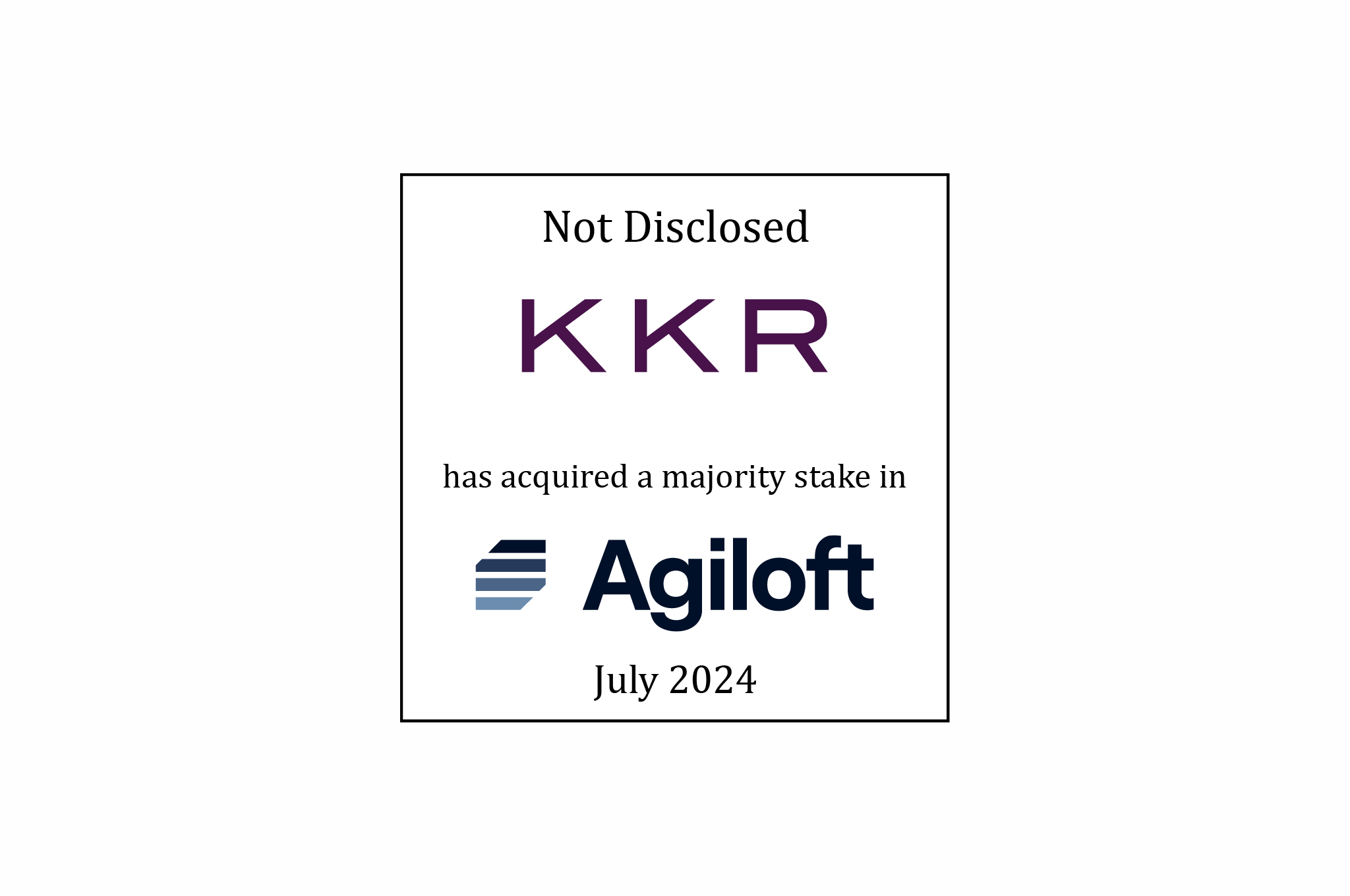 Not Disclosed - KKR has acquired a majority stake in Agiloft - July 2024