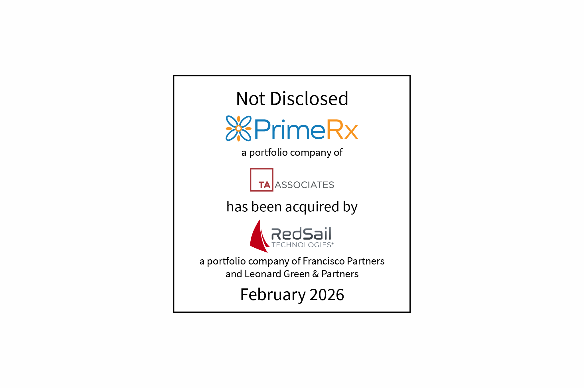 PrimeRx Has Been Acquired by RedSail | February 2026